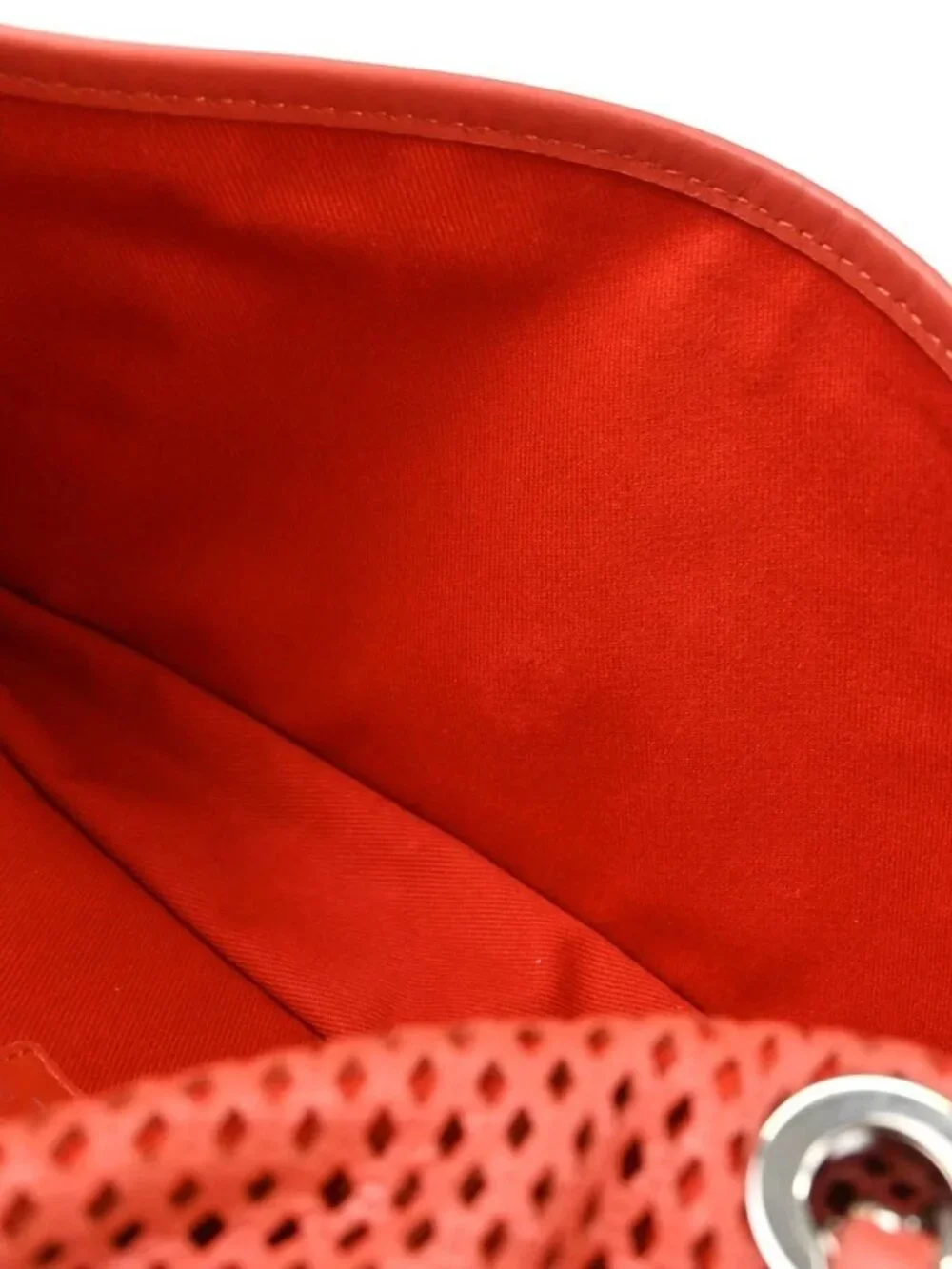 Chanel Red Perforated Calfskin Up in the Air Shoulder Bag 198086